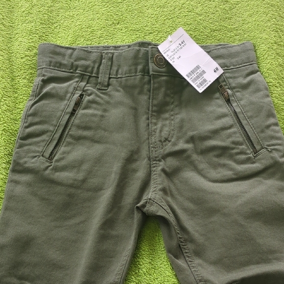 H&M Other - H&M Green Chino Pants with Adjustable Waist